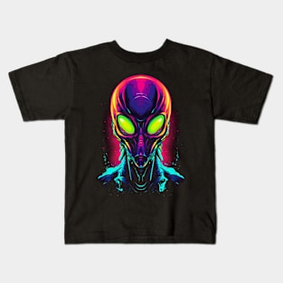 Neon Alien Kids T-Shirt